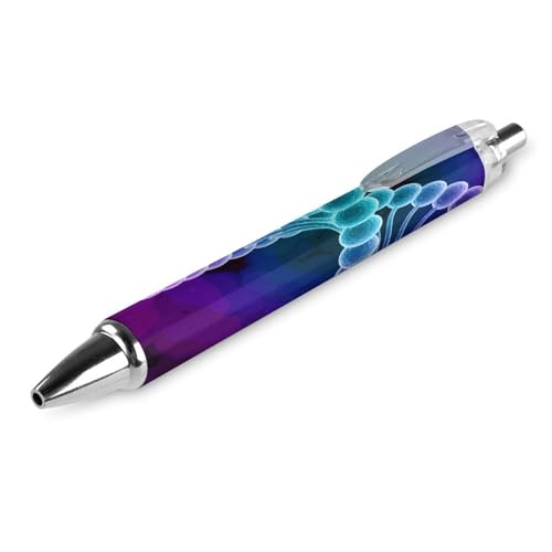RainbowDouble Helix Print Kugelschreiber für Frauen Männer 0,5 mm feiner einziehbarer Kugelschreiber 1 Stück von KWQDOZF