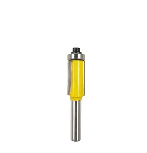 Flush Trim Router Bit With Bearing, 1 stück 8mm Schaft 2 zoll Flush Trim Router Bit Mit Lager for Holz Hartmetall(8x12.7x25.4mm) von KXAOXGRC