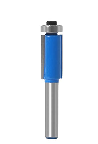 Flush Trim Router Bit With Bearing, 1PC 8mm Schaft 1 "Flush Trim Router Bit Mit Lager for Holz, Wolfram Hartmetall(8x12.7) von KXAOXGRC