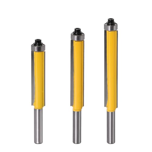Flush Trim Router Bit With Bearing, 3er-Pack 8 mm Schaft Flush Trim Pattern Router Bit mit Lager for Holz Wolframkarbid Flush Trim Router Bit With Bearing, 3er-Pack 8 mm Schaft Flush Trim Pattern Router Bit mit Lager for Holz Wolframkarbid von KXAOXGRC