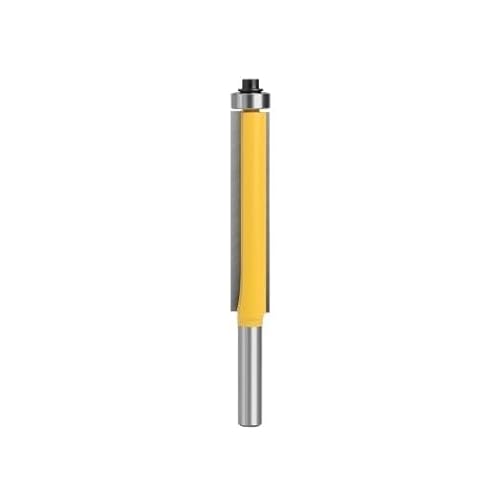 Flush Trim Router Bit With Bearing, 3er-Pack 8 mm Schaft Flush Trim Router Bit mit Lager Wolframkarbid mehrere Größen(8mmX12.7mmX63mm) von KXAOXGRC