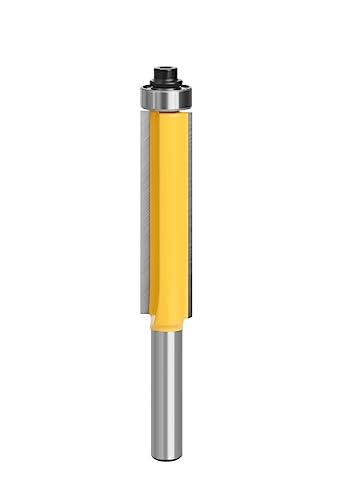 Flush Trim Router Bit With Bearing, 3er-Pack 8 mm Schaft Flush Trim Router Bits mit Lager for Holz Hartmetall verschiedene Größen(8mmx12.7mmx50.8mm) von KXAOXGRC