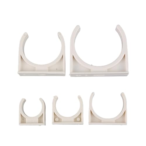 KXAOXGRC Kunststoff-Rohrschelle, 10 stücke PVC16 20 25 32 40 50mm Wasser Rohr Klemme PVC Rohr Unterstützung Garten Bewässerung Anschluss(20mm) von KXAOXGRC