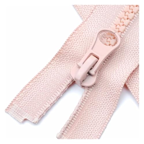 KXAOXGRC Metall-Reißverschluss Doppelschieber offenes Ende Zwei-Wege-Reißverschlüsse aus Harz mit einem offenen Ende for Mantel, Daunenjacke, DIY-Nähzubehör, Kleidung(Pink,90CM) von KXAOXGRC