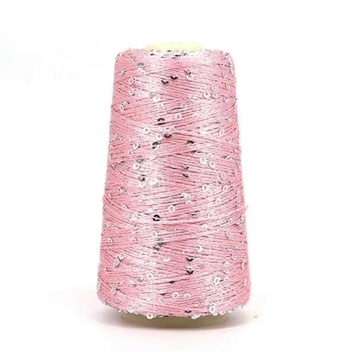 Pailletten-merzerisiertes Garn, 3 mm Pailletten-Strickgarn, mehrfarbig, 50 g, 150 m, Baumwoll-Wollmischung(23) von KXAOXGRC