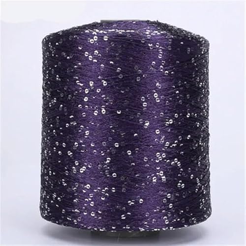 Pailletten-merzerisiertes Garn, 500 g Polyester-Paillettengarn mit Schlaufen for Häkeln, Stricken, mehrfarbig(23) von KXAOXGRC