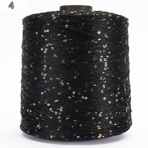 Pailletten-merzerisiertes Garn, 500 g mehrfarbiges Strick- und Häkelgarn mit Pailletten(4) von KXAOXGRC
