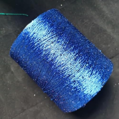 Pailletten-merzerisiertes Garn, 500g Sommer Ice Silk Pailletten Glitter Garn 2mm for Stricken Häkeln Multicolor(500g-7) von KXAOXGRC