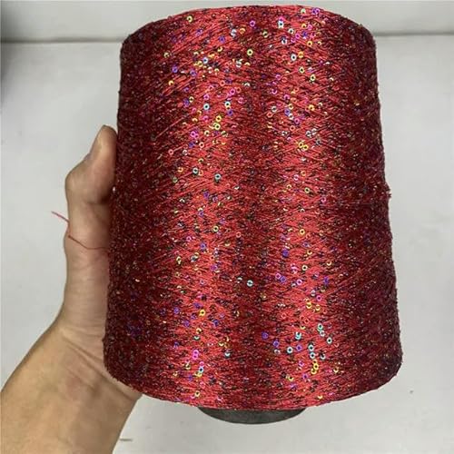 Pailletten-merzerisiertes Garn, Paillettengarn, 250 g, Eisseide, mehrfarbig, for Stricken und Häkeln(12) von KXAOXGRC