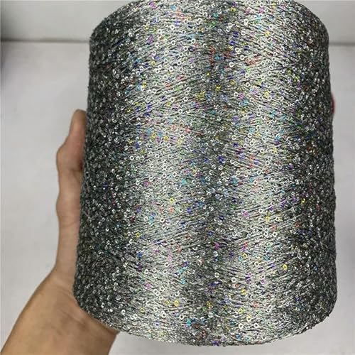 Pailletten-merzerisiertes Garn, Paillettengarn, 250 g, Eisseide, mehrfarbig, for Stricken und Häkeln(13) von KXAOXGRC