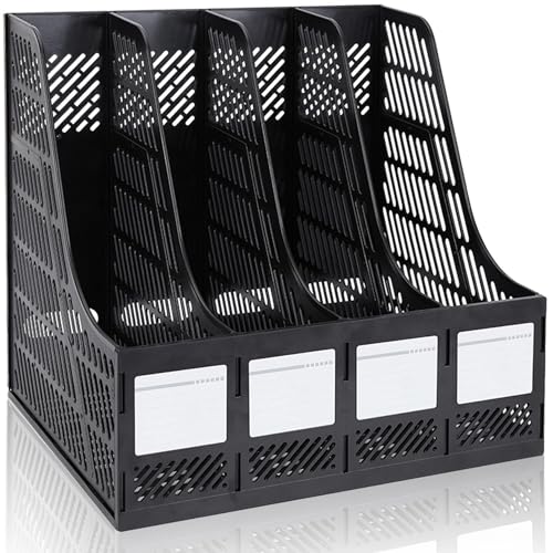 KXF Robuster HIPS A4-Aktenordner aus Kunststoff, Schreibtisch-Organizer, Dokumenten-Organizer, Büro-Schreibtisch-Aufbewahrung, Küchenorganizer, Aktenregal, Trennwände, 4 Fächer, Aktenschrank, KXF Robuster HIPS A4-Aktenordner aus Kunststoff, Schreibtisch-Organizer, Dokumenten-Organizer, Büro-Schreibtisch-Aufbewahrung, Küchenorganizer, Aktenregal, Trennwände, 4 Fächer, Aktenschrank, von KXF