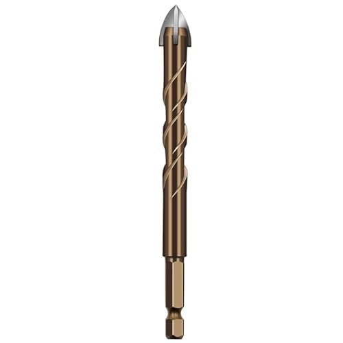 Kreuz-Sechskant-Fliesenbohrer, Glas-Keramik-Bohrbohrer, Dreiecksbohrer aus Legierung 3/4/5/6/8/10/12 mm (Farbe : 3 mm) von KXJSYL Tool