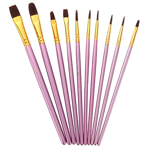 10pcs Pinsel Pinsel Aquarell Gouache Runde Spitze TIPP Nylon Haarmalerei 10pcs Pinsel Pinsel Aquarell Gouache Runde Spitze TIPP Nylon Haarmalerei von KXQYIKYI