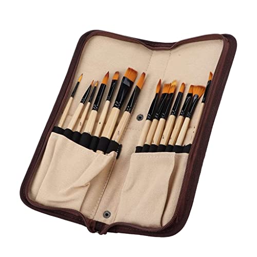 14 PCs Ölpinsel -Set Gemälde Professionell Pinsel Pinsel Kit Aquarell Gouache Acrylpolst für den Künstlerschüler 14 PCs Ölpinsel -Set Gemälde Professionell Pinsel Pinsel Kit Aquarell Gouache Acrylpolst für den Künstlerschüler von KXQYIKYI