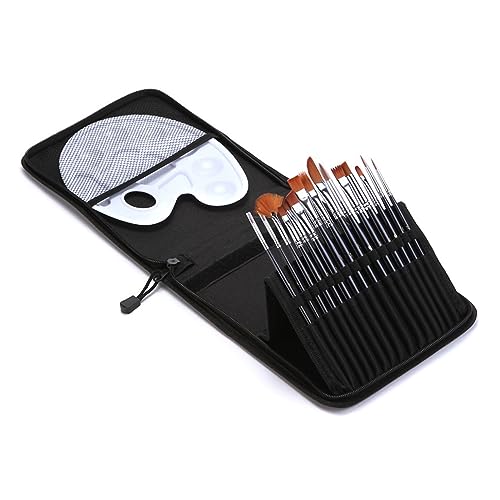 15 PCs Nylon Wollbürste Set mit verschiedenen Formen Aquarell -Gouache -Pinsel mit Leinwandbeutel Art Supplies 15 PCs Nylon Wollbürste Set mit verschiedenen Formen Aquarell -Gouache -Pinsel mit Leinwandbeutel Art Supplies von KXQYIKYI