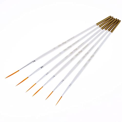 6-Pack aus Spitzen Nylonhakenlinien Stift Gouache Aquarellölpinsel Set Art Painting Supplies 6-Pack aus Spitzen Nylonhakenlinien Stift Gouache Aquarellölpinsel Set Art Painting Supplies von KXQYIKYI