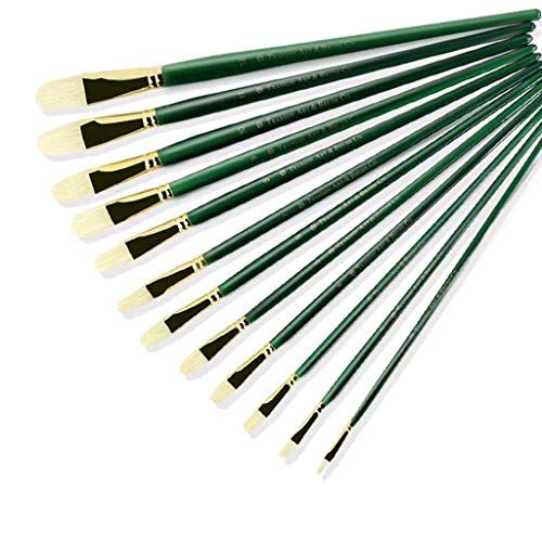 6pcs grüner Langstangengriff Art Pinsel -Pinsel Set mit ovaler Form HaarhandMade Stiftöl Pinsel Acrylfarbe Kunst 6pcs grüner Langstangengriff Art Pinsel -Pinsel Set mit ovaler Form HaarhandMade Stiftöl Pinsel Acrylfarbe Kunst von KXQYIKYI