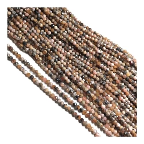 Heimdekorationsstein, Naturstein, facettierte, runde Achate, kleine Perlen, lose Abstandshalter, Perlen für Schmuckherstellung, DIY, Halskette, Armband, Zubehör, 2 x 3 mm, voller Textur (Farbe Heimdekorationsstein, Naturstein, facettierte, runde Achate, kleine Perlen, lose Abstandshalter, Perlen für Schmuckherstellung, DIY, Halskette, Armband, Zubehör, 2 x 3 mm, voller Textur (Farbe von KXQYIKYI