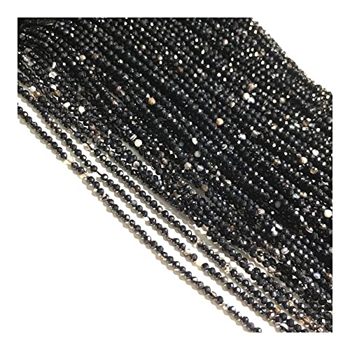 Heimdekorationsstein, Naturstein, facettierte, runde Achate, kleine Perlen, lose Abstandshalter, Perlen für Schmuckherstellung, DIY, Halskette, Armband, Zubehör, 2 x 3 mm, voller Textur (Farbe von KXQYIKYI