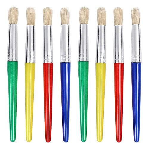 KXQYIKYI 8pcs Pinsel Pinsel Set Plastikgriff Schweine Borsten Malerei Pinsel für Aquarellöl Acrylfarben KXQYIKYI 8pcs Pinsel Pinsel Set Plastikgriff Schweine Borsten Malerei Pinsel für Aquarellöl Acrylfarben von KXQYIKYI