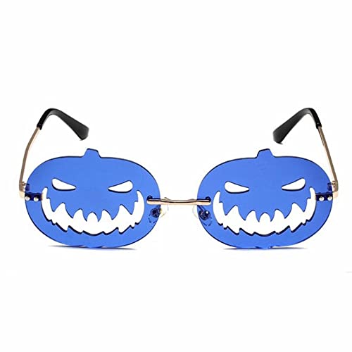 KXQYIKYI Damen-Sonnenbrille, bunte Straßenschuss-Sonnenbrille, Party-Foto-Requisiten, klassisch (Farbe: Dunkelblau, Größe: Einheitsgröße) von KXQYIKYI