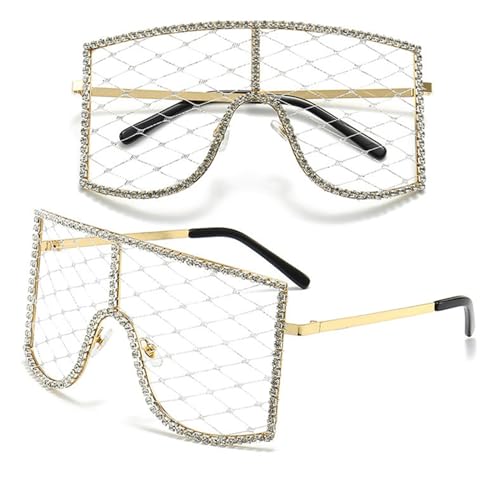 KXQYIKYI Party Sonnenbrille DIY Mesh Personalisierte Brille Damen Party Prom Diamant Sonnenbrille für Erwachsene, Party KXQYIKYI Party Sonnenbrille DIY Mesh Personalisierte Brille Damen Party Prom Diamant Sonnenbrille für Erwachsene, Party von KXQYIKYI