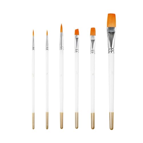 Ölpinsel-Set, weiße Stange, Nylon-Linie, Malerei, Aquarellstift, Aquarell, Acrylpinsel, Malmaterialien Ölpinsel-Set, weiße Stange, Nylon-Linie, Malerei, Aquarellstift, Aquarell, Acrylpinsel, Malmaterialien von KXQYIKYI