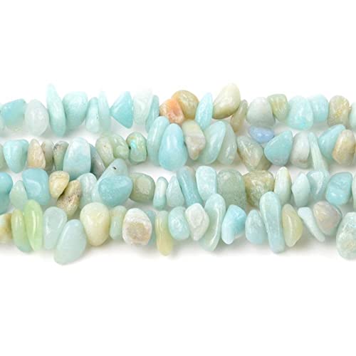 Unregelmäßige Amazonit-Steine, Freiform, Splitterkies, natürliche, lose Perlen, 39 cm, 3-5-8-12 m, Abstandshalter für Armbänder, Schmuckherstellung, Perlenarbeiten voller Textur (Größe: 5–8 mm) Unregelmäßige Amazonit-Steine, Freiform, Splitterkies, natürliche, lose Perlen, 39 cm, 3-5-8-12 m, Abstandshalter für Armbänder, Schmuckherstellung, Perlenarbeiten voller Textur (Größe: 5–8 mm) von KXQYIKYI