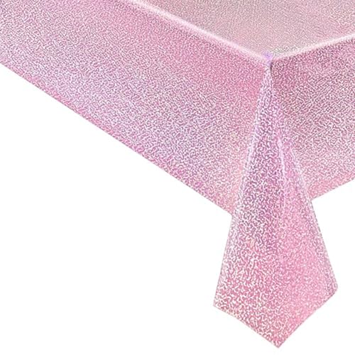 KXWDKJ Neon-Tischdecken für Partys, Geburtstagspartys, 137,2 x 274,3 cm, 10 Stück, für mehrere Personen, Party-Dekorationen (Rosa) von KXWDKJ