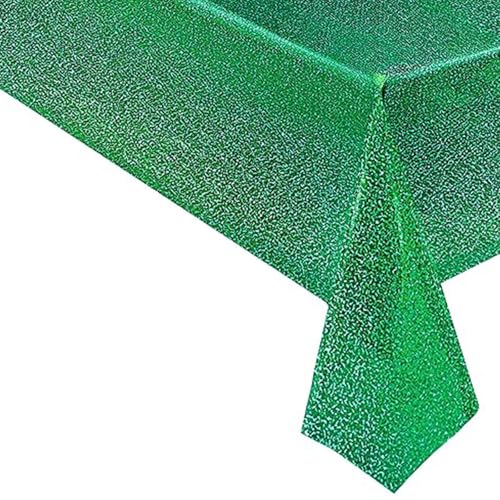 KXWDKJ Neon-Tischdecken für Partys, Geburtstagspartys, 137,2 x 274,3 cm, 10 Stück, für mehrere Personen, Party-Dekorationen (grün) von KXWDKJ