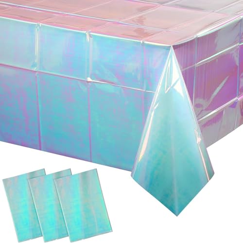 KXWDKJ Party-Tischdecke, Einweg-Tischdecke, 137,2 x 274,3 cm, für Partys, für Mädchen, Jungen, Geburtstag, Hochzeit, Party-Dekorationen, Blau, 4 Stück KXWDKJ Party-Tischdecke, Einweg-Tischdecke, 137,2 x 274,3 cm, für Partys, für Mädchen, Jungen, Geburtstag, Hochzeit, Party-Dekorationen, Blau, 4 Stück von KXWDKJ