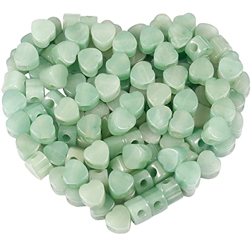 KYEYGWO 20Pcs Herz Großes Loch Lose Perlen, Polierte Steinperlen Energy Kristall-Perlen Herzförmige Edelstein Schmuckperlen für Perlenweben Heilkraft Schmuckherstellung DIY Design KYEYGWO 20Pcs Herz Großes Loch Lose Perlen, Polierte Steinperlen Energy Kristall-Perlen Herzförmige Edelstein Schmuckperlen für Perlenweben Heilkraft Schmuckherstellung DIY Design von KYEYGWO