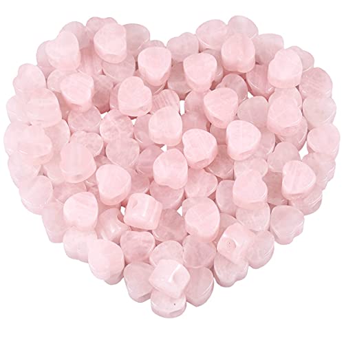 KYEYGWO 20Pcs Herz Großes Loch Lose Perlen, Polierte Steinperlen Energy Kristall-Perlen Herzförmige Edelstein Schmuckperlen für Perlenweben Heilkraft Schmuckherstellung DIY Design KYEYGWO 20Pcs Herz Großes Loch Lose Perlen, Polierte Steinperlen Energy Kristall-Perlen Herzförmige Edelstein Schmuckperlen für Perlenweben Heilkraft Schmuckherstellung DIY Design von KYEYGWO
