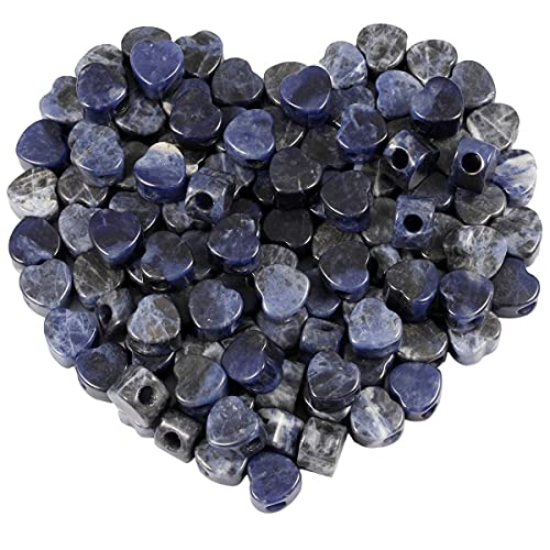 KYEYGWO 20Pcs Herz Großes Loch Lose Perlen, Polierte Steinperlen Energy Kristall-Perlen Herzförmige Edelstein Schmuckperlen für Perlenweben Heilkraft Schmuckherstellung DIY Design KYEYGWO 20Pcs Herz Großes Loch Lose Perlen, Polierte Steinperlen Energy Kristall-Perlen Herzförmige Edelstein Schmuckperlen für Perlenweben Heilkraft Schmuckherstellung DIY Design von KYEYGWO