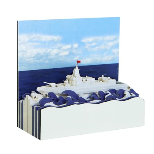 3D-Kunst-Kalender, Memo-Block, 2026, 3D-Kalender 2026, Papierschnitzerei, 3D-Weihnachts-Kalender, Notizblock, abreißbar, 3D-Papier, Skulptur-Kalender für Schule, Zuhause, Büro, Schreibtisch-Dekoration von KYNEPSBH