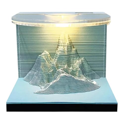 3D-Notizblock, 3D-Notizblock, Kunst, kreative architektonische Modelle, Memo-DIY-Notizen, exquisites Abreißpapier, 3D-Haftnotizen, für Thanksgiving, Weihnachten, Einweihung, Schreibtischdekoration von KYNEPSBH