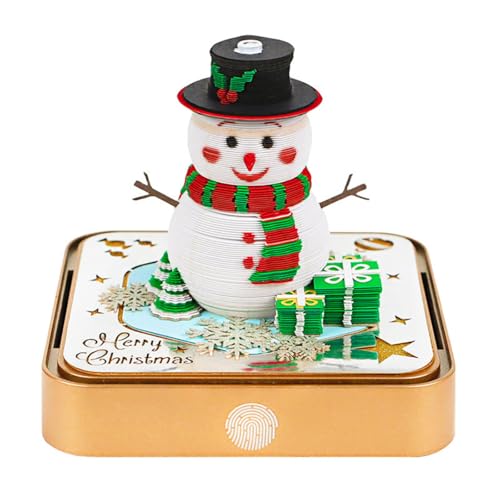 3D-Schreibtisch-Kalender, Abreiß-Notizblock-Kalender, Zeitstück-Kalender 2026, kreativer 3D-Notizblock, Kunst, Haftnotizen mit LED-Lichtern, Papierskulptur-Kalender für Büro, Zuhause, Geschenke von KYNEPSBH