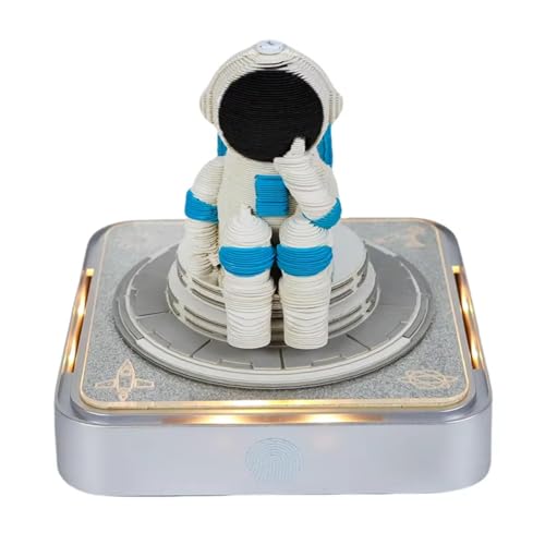 3D-Schreibtischkalender 2026, abreißbarer 3D-Notizblock mit LED-Lichtern, 3D-Kunstkalender, Memo-Block 2026, kreativer DIY-Papierschnitzerei, Skulptur, Zeitmesser, Kalender, für Büro, Zuhause von KYNEPSBH