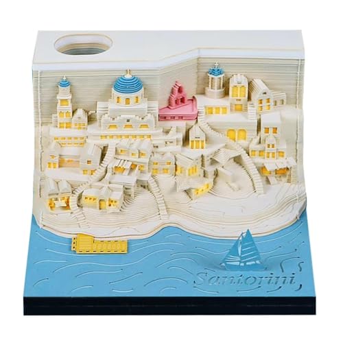 3D-Zeitmess-Kalender, 3D-Schreibtischkalender 2026, 3D-Papier-Skulptur-Kalender, abreißbarer Kunst-Notizblock, kreativer 3D-Notizblock, Kalender, für Thanksgiving, Weihnachten, Büro von KYNEPSBH