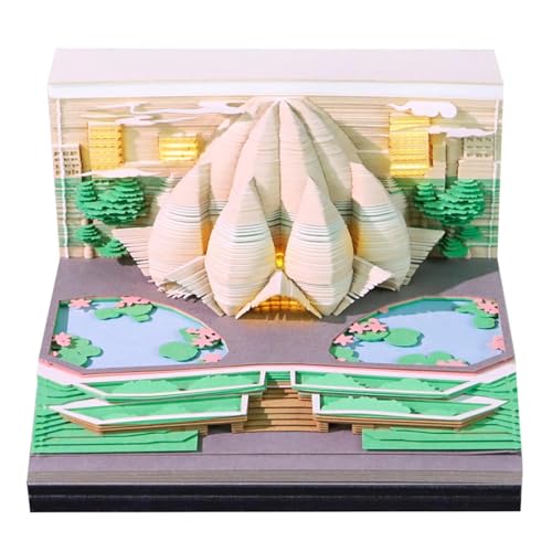 3D-Zeitmess-Kalender, 3D-Schreibtischkalender 2026, 3D-Papier-Skulptur-Kalender, abreißbarer Kunst-Notizblock, kreativer 3D-Notizblock, Kalender, für Thanksgiving, Weihnachten, Büro von KYNEPSBH