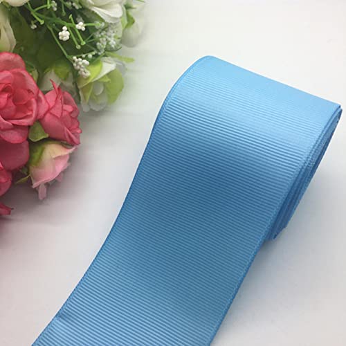 3 Yards/Los 2 Zoll 50 mm breite Ripsband Haarschleifen Hochzeit DIY Basteln Wählen Sie Farbe-Hellblau von KYNLE