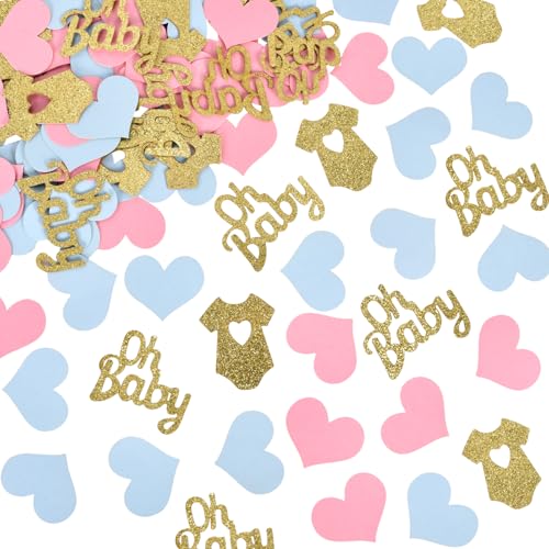 100 Stück Gender Reveal Party Deko,Baby Party Dekoration,Oh Baby Deko,Gender Reveal Konfetti,Babyparty Deko Konfetti,Babyparty Tischdeko,Glitzer Confetti für Baby Shower Deko 100 Stück Gender Reveal Party Deko,Baby Party Dekoration,Oh Baby Deko,Gender Reveal Konfetti,Babyparty Deko Konfetti,Babyparty Tischdeko,Glitzer Confetti für Baby Shower Deko von KYSUN