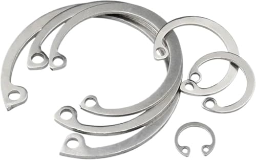 Interner Sicherungsring,Sicherungsring, 304 Edelstahl C Typ Interner Sicherungsring Halteclip Sprengring for Loch Elastische Klemme M8 M9 M10 M11 M12-M95(M80 1pcs) von KYUEPONG