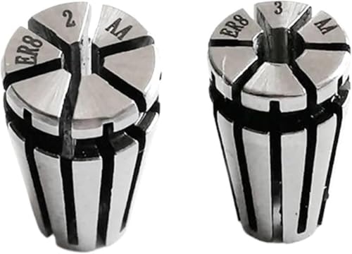 KYUEPONG Federspannzange, Spannzange Chuck, Federspannzange, 1 Stück AA ER8 Federspannzange Hochpräzise 0,005 mm for CNC-Gravur-Fräswerkzeughalter(2mm) von KYUEPONG