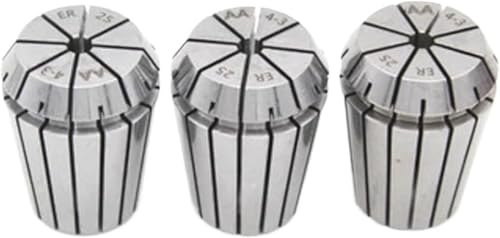 KYUEPONG Federspannzange, Spannzange Chuck, Federspannzange, 1 Stück ER25 Spannzange 0,005 mm Hochpräzises AA ER25 Federspannfutter for die Gravur von CNC-Bearbeitungszentren(9mm) von KYUEPONG