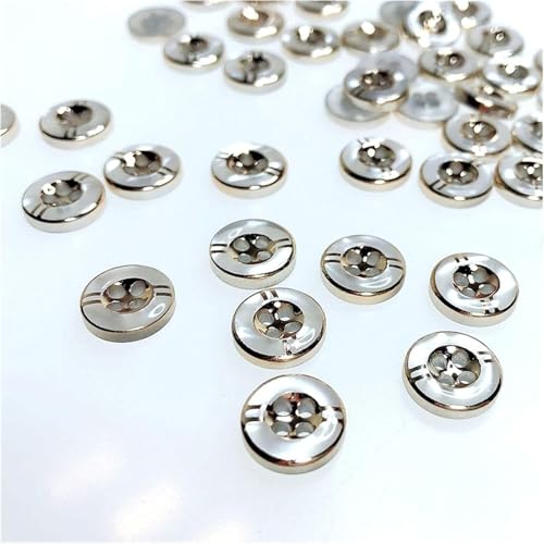 KYUEPONG Harz-Knöpfe,Knöpfe, 50 Stück/100 Stück/200 Stück 11 mm 4 Löcher Harzknöpfe Hemd Bekleidung Nähzubehör DIY Handwerk(50pcs) von KYUEPONG