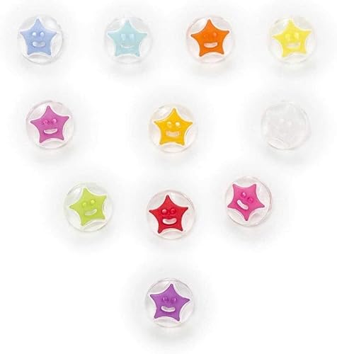 KYUEPONG Harz-Knöpfe,Knöpfe, 50 Stück Schaft Stern Harz Knöpfe Dekor Kleidung Home Nähen Scrapbooking Karte Machen DIY 14mm KYUEPONG Harz-Knöpfe,Knöpfe, 50 Stück Schaft Stern Harz Knöpfe Dekor Kleidung Home Nähen Scrapbooking Karte Machen DIY 14mm von KYUEPONG