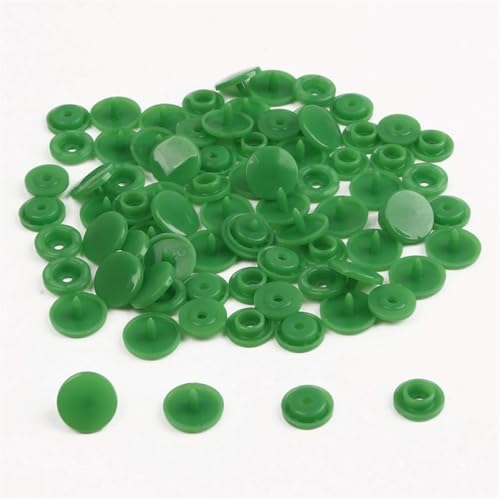 KYUEPONG Harz-Knöpfe,Knöpfe, Kunststoff-Druckknöpfe, 20/50/100/150 Sets, Taschenordner, dunkle Schnalle, Knopf, Harz, Bekleidungszubehör(Peridot,50set) von KYUEPONG