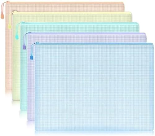 Netz-Reißverschlusstaschen, wasserdichte Reißverschlusstaschen, 10 Stück, A4, A5, A6, Netz-Reißverschlusstasche, Dokumententasche, wasserdichte Aktenordner mit Reißverschluss, Bürobedarf, Federmäppche Netz-Reißverschlusstaschen, wasserdichte Reißverschlusstaschen, 10 Stück, A4, A5, A6, Netz-Reißverschlusstasche, Dokumententasche, wasserdichte Aktenordner mit Reißverschluss, Bürobedarf, Federmäppche von KYUEPONG