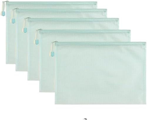 Netz-Reißverschlusstaschen, wasserdichte Reißverschlusstaschen, 10 Stück, A4, A5, A6, Netz-Reißverschlusstasche, Dokumententasche, wasserdichte Aufbewahrungstaschen for Aktenordner mit Reißverschluss, von KYUEPONG